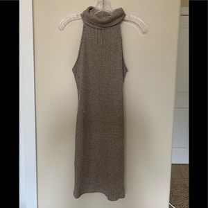 TOPSHOP turtle neck sleeveless dress